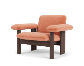 Brasilia Lounge Chair Low Back, Avalon 012/dark stained oak