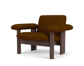 Brasilia Lounge Chair Low Back, Baru 0450/dark stained oak