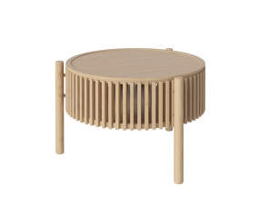 Story Coffee Table Ø60, white pigmented oak