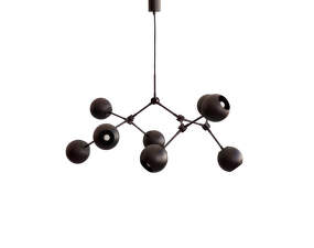 Drop Chandelier Globe Mini, burned black