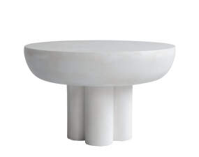 Crown Table Low, bone white