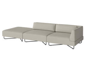 Orlando O2 Garden Sofa 3-seater w. open end left, sand