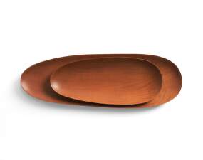 Thin Oval Boards Set, mahogany