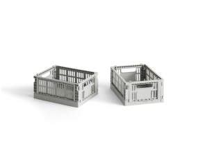 Colour Crate Mini, set of 2, light grey