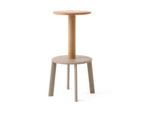 Massif Bar Stool AV40, oak/grey beige