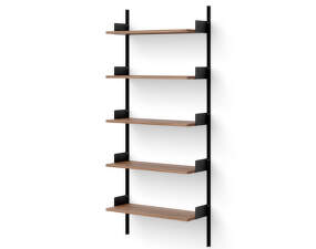 Wall Shelf 1900, walnut/black