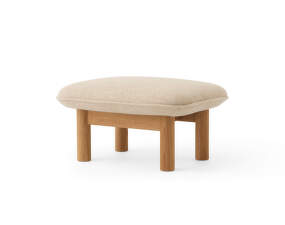 Brasilia Ottoman, Bouclé 02/natural oak