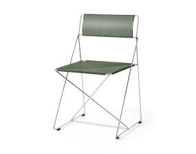 X-Line Chair Chrome, autumn green