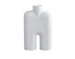 Cobra Vase Tall Medio, bone white