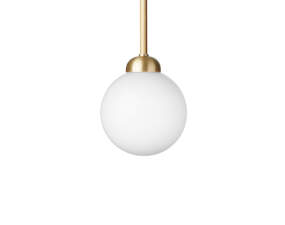 Apiales 1 Pendant, brushed brass/opal