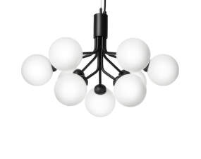 Apiales 9 Pendant, satin black/opal