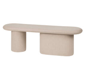 Rull Bench, classic beige wool