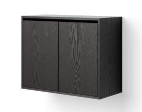 Cabinet Tall w. Doors, black ash