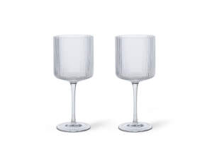 Ripple Red Wine Glasses, set of 2, clear