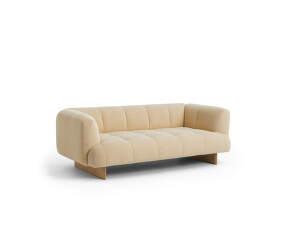 Quilton Lift 2-seater Sofa, water based lacquered oak/Tartaglia 857