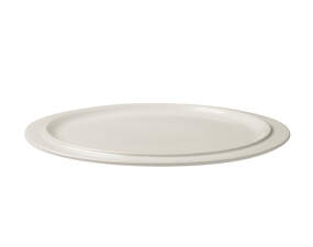 Edge Serving Plate Ø35 cm, ecru stoneware