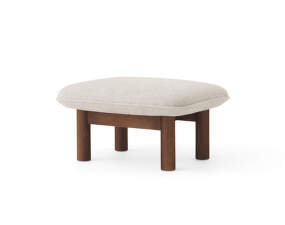 Brasilia Ottoman, Moss 0011/dark stained oak