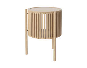 Story Side Table, white pigmented oak