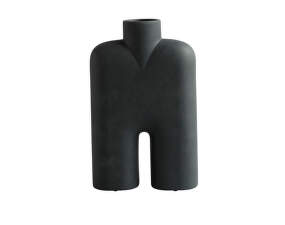 Cobra Vase Tall Medio, black