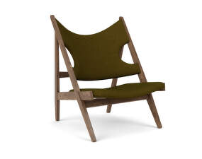 Knitting Lounge Chair Textile, walnut/Baru 0950