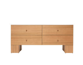 Kuben Drawers 2x2, natural oak