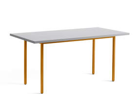 Two-Colour Dining Table 160 cm, ochre/light grey