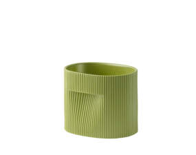 Ridge Planter H15, moss green