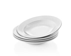 Legio Nova Deep Plate 25 cm, set of 4, white