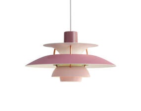 PH 5 Mini Pendant Lamp, hues of rose