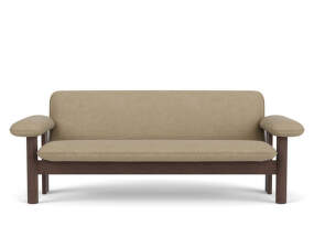 Brasilia Sofa, Bouclé 02/dark stained oak