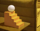 Stair Table Lamp, mellow yellow