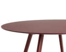 CPH 25 Table Ø140, bordeaux/burgundy linoleum