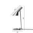 AJ Mini Table Lamp, stainless steel polished