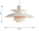 PH 5 Mini Pendant Lamp, white modern