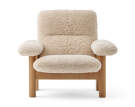 Brasilia Lounge Chair, Sheepskin nature/natural oak