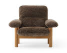 Brasilia Lounge Chair, Sheepskin root/natural oak