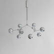 Drop Chandelier Globe Mini, chrome