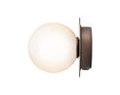 Liila 1 Wall/Ceiling Light Small, dark bronze/opal