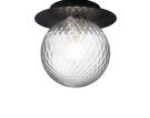 Liila 1 Wall/Ceiling Light Medium, black/optic clear