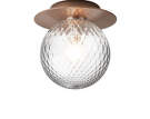 Liila 1 Wall/Ceiling Light Medium, dark bronze/optic clear