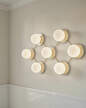 Liila 7 Wall/Ceiling Light, nordic gold/opal