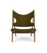 Knitting Lounge Chair Textile, walnut/Baru 0950