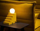 Stair Table Lamp, mellow yellow