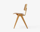 Daystak Side Chair RD1, beech/walnut