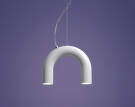 Arch Single Pendant, white