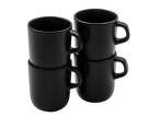 Nordic Kitchen Cup 40 cl, set of 4, black