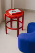 Doon Stool, tomato red