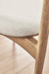 Kite Dining Chair, oiled oak/Revi beige