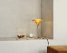 PH 3/2 Table Lamp, aged brass/yellow glass