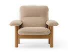 Brasilia Lounge Chair, Bouclé 02/natural oak